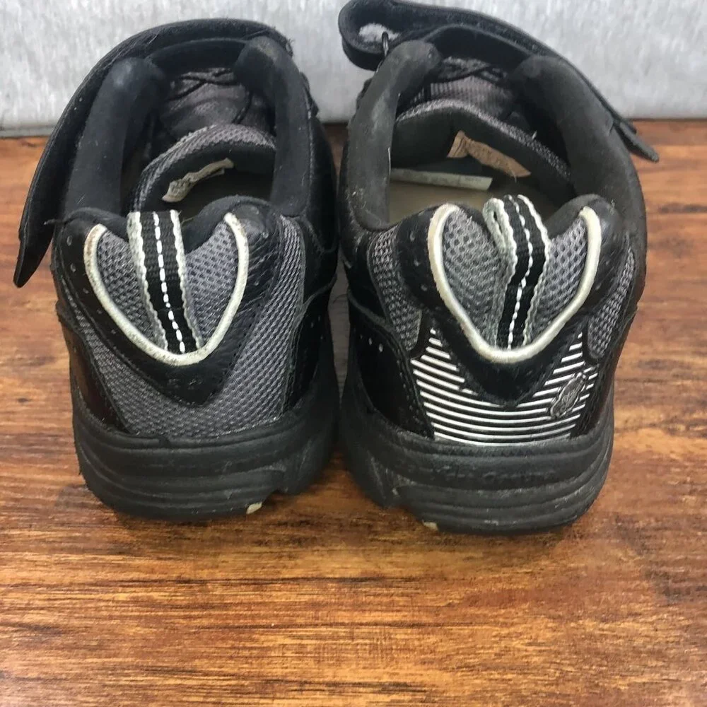Dr. Comfort Winner Men Size‎ 12 Diabetic Hook Loop Black Leather Shoes Sneakers